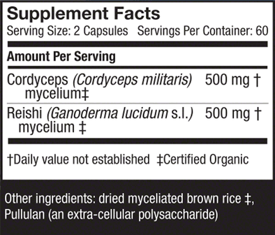 CordyChi Capsules 120 Count -  Host Defense Mushrooms