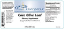 core olive leaf energetix label