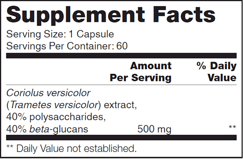 Coriolus Versicolor SAP (NFH Nutritional Fundamentals) Supplement Facts