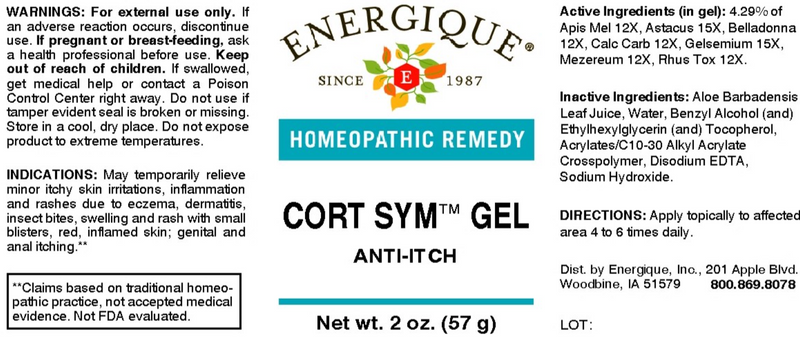 Cort Sym Gel (Anti-Itch) (Energique) Label