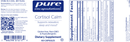 cortisol calm pure encapsulations label