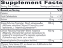 cortisol manager (integrative therapeutics) supplement facts