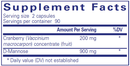 cranberry d-mannose pure encapsulations supplement facts