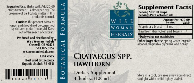 Crataegus/hawthorne (Wise Woman Herbals)