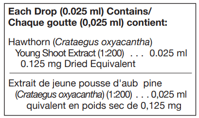 Crataegus oxyacantha 125 ml (UNDA) ingredients
