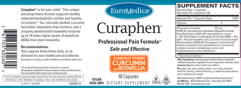 Curaphen (Euromedica) 60ct Label