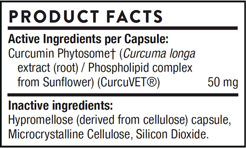 CurcuVET-SA50 Thorne Vet supplements