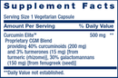 curcumin elite turmeric extract (life extension) supplement facts