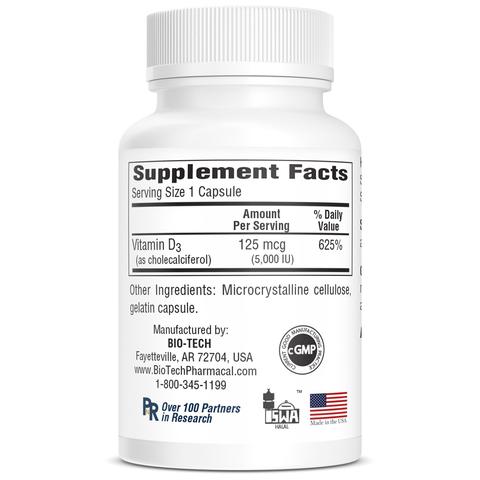 D-3-5 (Bio-Tech Pharmacal) Supplement Facts