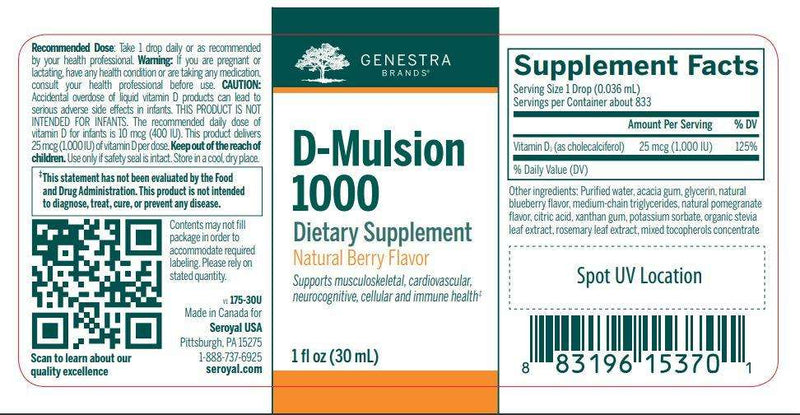 D-Mulsion | dmulsion 1000 Berry Genestra Label