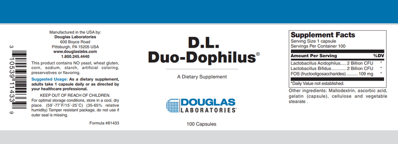 Buy DL Duo Dophilus Douglas Labs