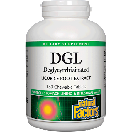 DGL 400 mg 10:1 Extract (Natural Factors) Front