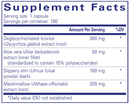 DGL plus pure encapsulations supplement facts