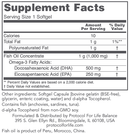 dha-500 (protocol for life balance) supplement facts