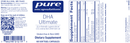 DHA ultimate pure encapsulations label