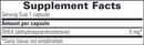 dhea-5 (integrative therapeutics) supplement facts