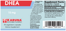 dhea 15 mg (karuna responsible nutrition) label