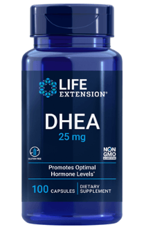 DHEA 25 mg (Life Extension) Front