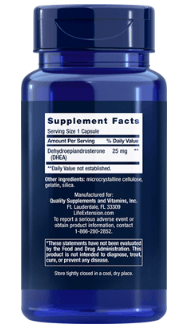 DHEA 25 mg (Life Extension) Back