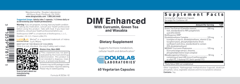 DIM ENHANCED (Douglas Labs) label