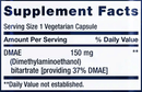 dmae bitartrate (life extension) supplement facts