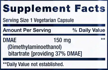 DMAE Bitartrate (Life Extension) Supplement Facts