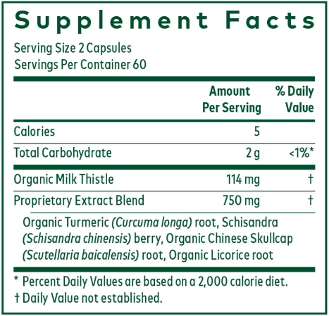 Daily Liver Pro (Gaia Herbs Professional Solutions) supplement facts