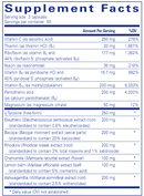 daily stress formula pure encapsulations supplement facts