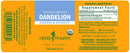 dandelion (herb pharm) label