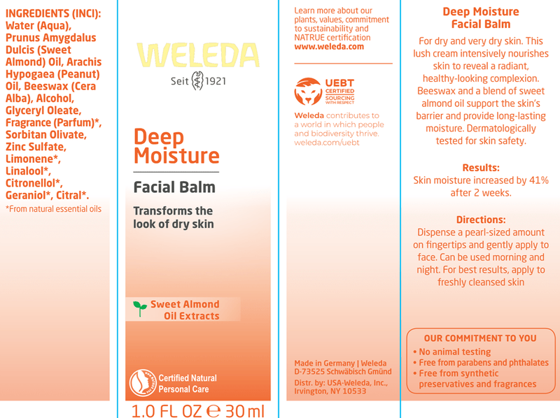 Deep Moisture Facial Balm (Weleda Body Care) Label