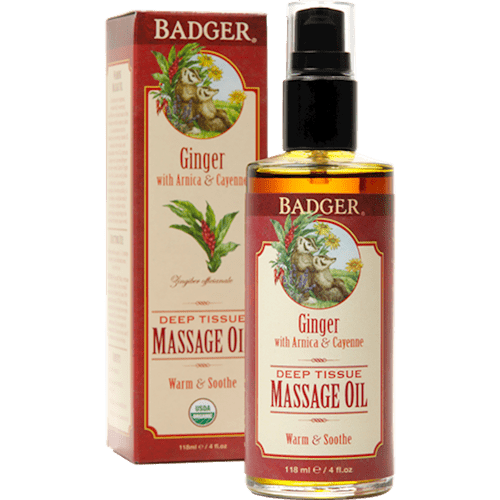 Deep Tissue Massage Oil with Ginger (Badger)