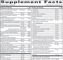 detoxication factors - phase I & phase II liver support (integrative therapeutics) supplement facts
