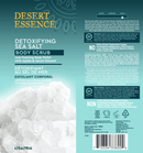 detoxifying sea salt body scrub desert essence label