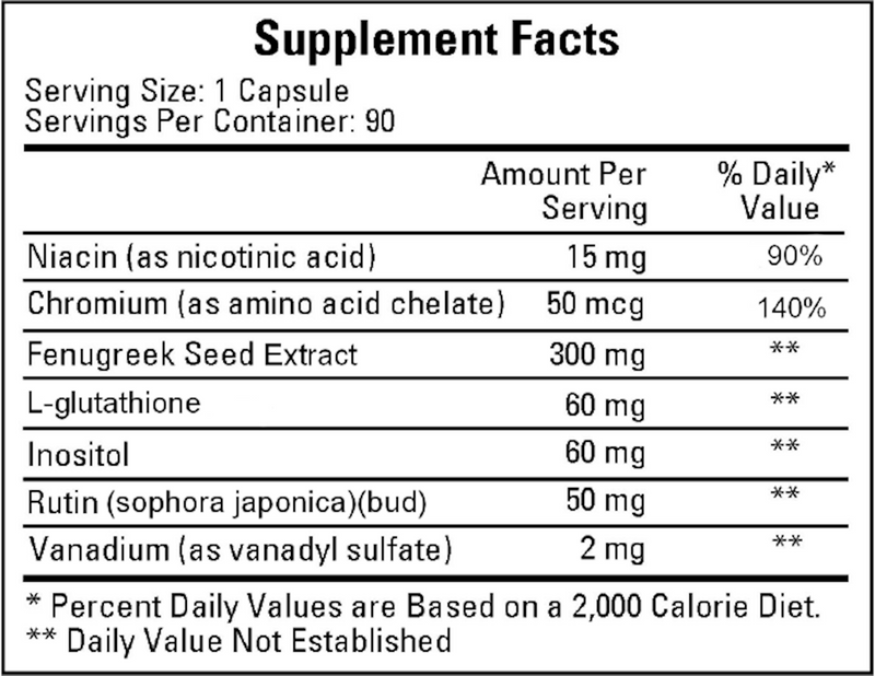 Diabetrol (Ecological Formulas) Supplement Facts