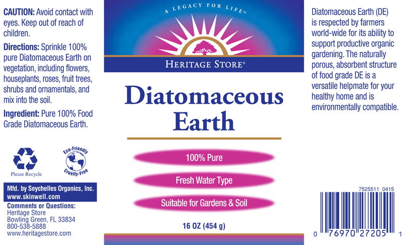 Diatomaceous Earth (Heritage) Label