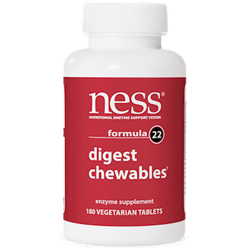 digest chewables formula 22 ness enzymes