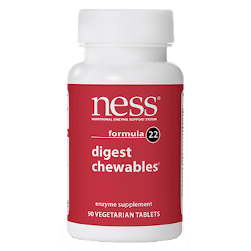 Digest Chewables Formula 22 (Ness Enzymes) 90ct Front