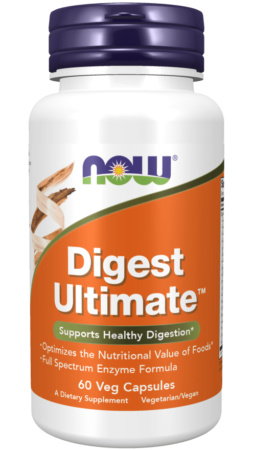 Digest Ultimate 60 Veg Capsules (NOW) Front