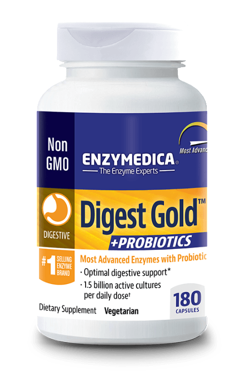 Digest Gold + PROBIOTICS 180 Capsules Enzymedica