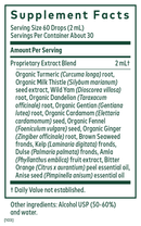 digestive bitters with turmeric gaia herbs pro supplement facts