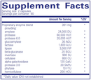digestive enzymes ultra pure encapsulations supplement facts