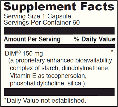Dimpro 150 mg DaVinci Labs Supplement Facts