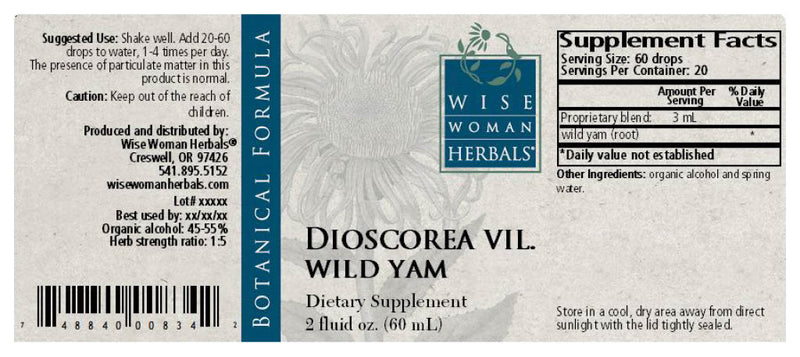 Dioscorea Wild Yam Wise Woman Herbals products