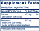 dopa-mind (life extension) supplement facts