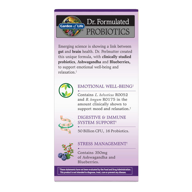 Dr. Formulated Probiotics Mood+ (Garden of Life) Side-1