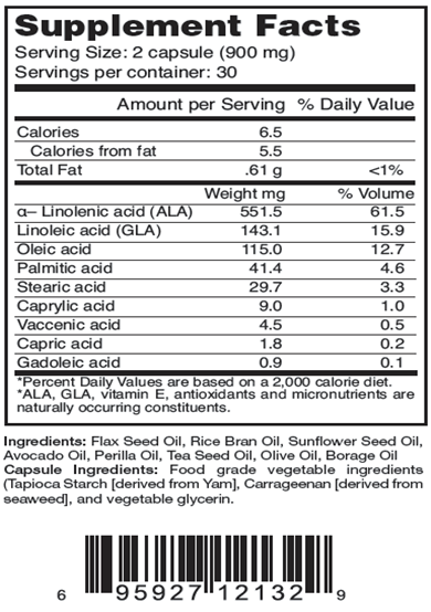 Dr. Ohhira's Essential Living Oils (Essential Formulas) Supplement Facts