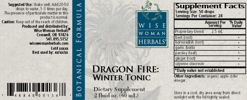 Dragon Fire Winter Tonic Wise Woman Herbals products