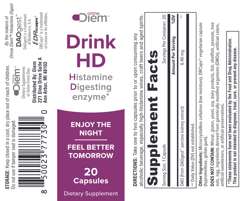 Drink HD Diem Label