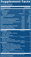 driven pre-workout blood orange (metabolic response modifier) supplement facts