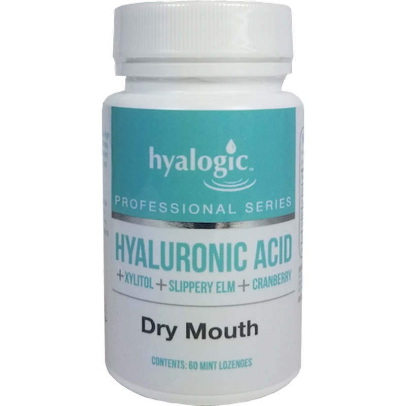 Dry Mouth Lozenge with Hyaluronic Acid (Hyalogic) Front
